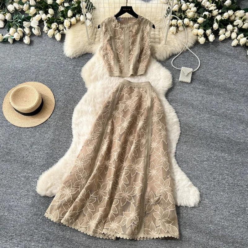 Alessa™ Floral Tulle Set with Delicate Elegance