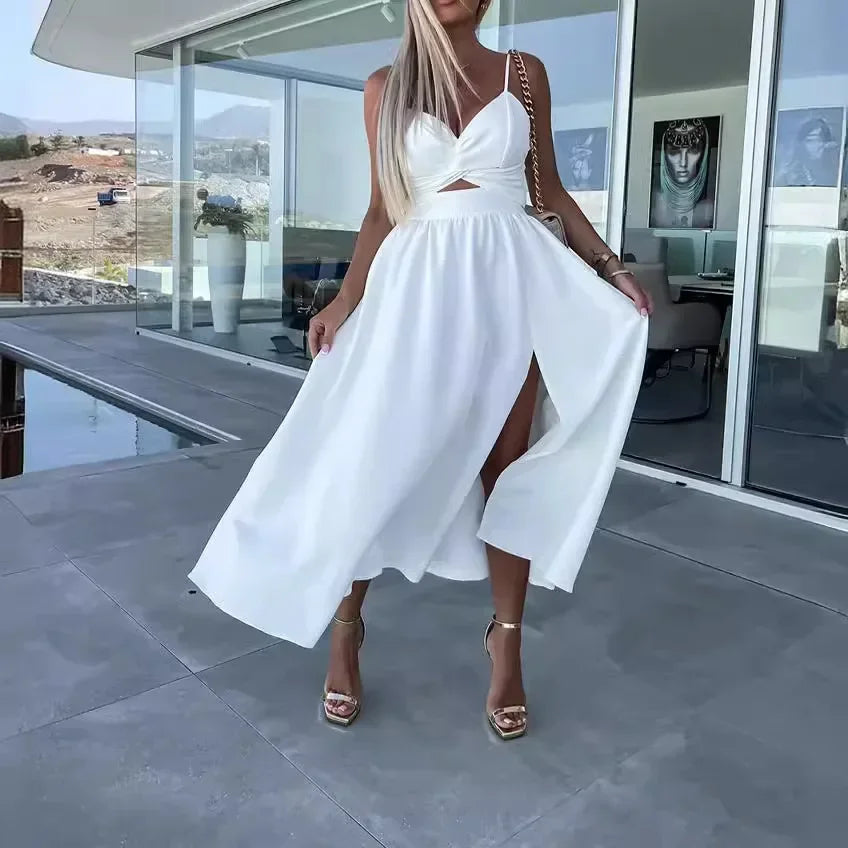 Fiora™ Dress with Delicate Cutout and Elegant Slit