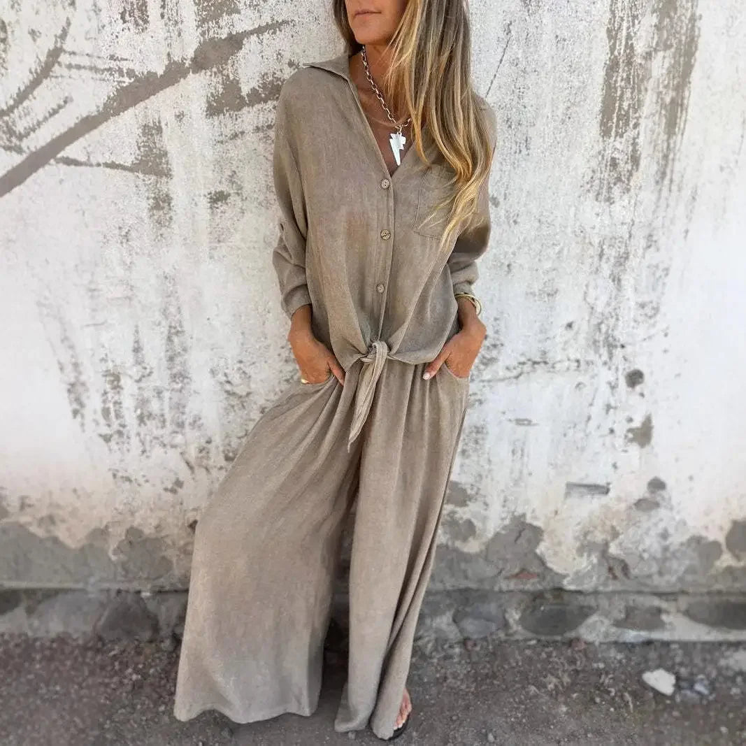Valença™ Set in Rustic Viscose with a Noble Fit / Natural Sophistication for Women with Presence!