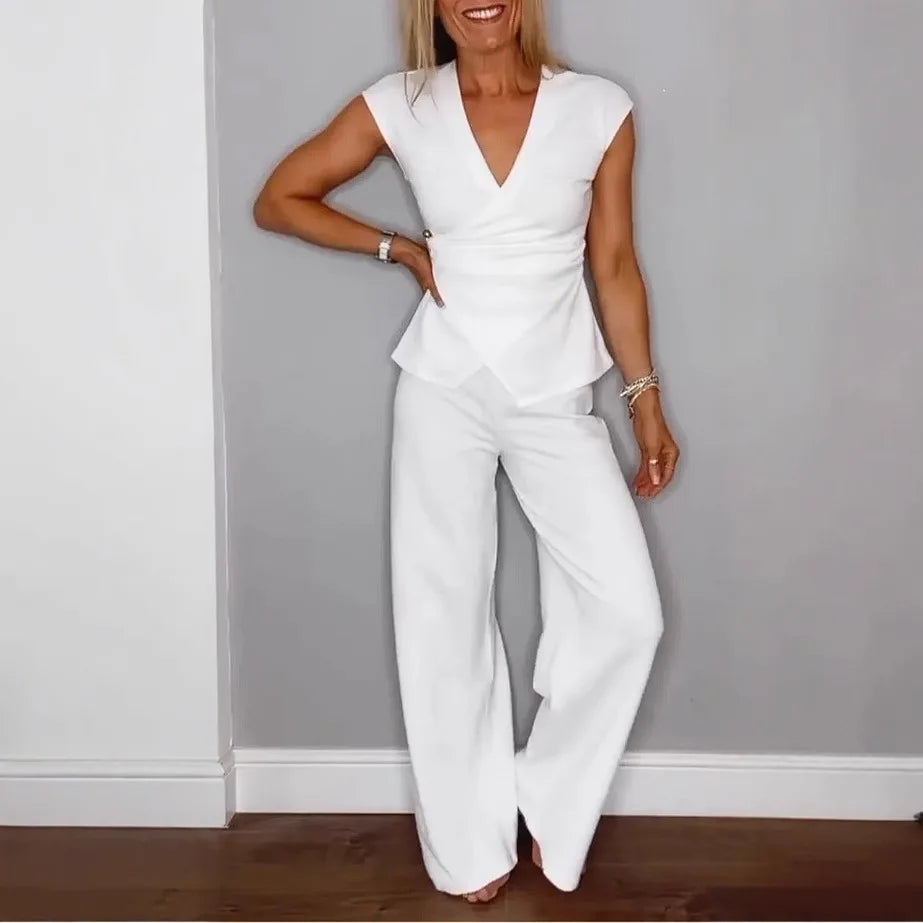Valerisse™ Set With Wrap Top And Palazzo Pants