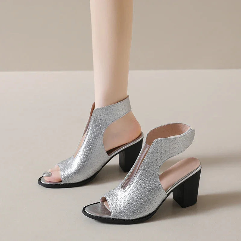 Mirelle™ Sandals with a Textured Finish and Wrap-Around Design