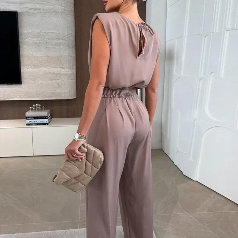 Lussaire™ Jumpsuit with Structured Cut and Premium Finish