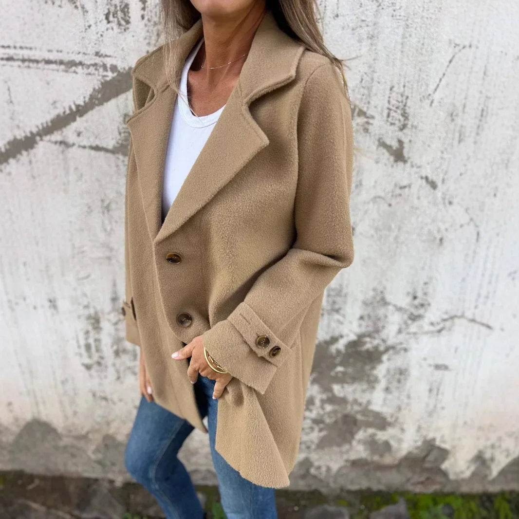 Monarch™ Structured Tailored Coat in Luxe Faux Wool