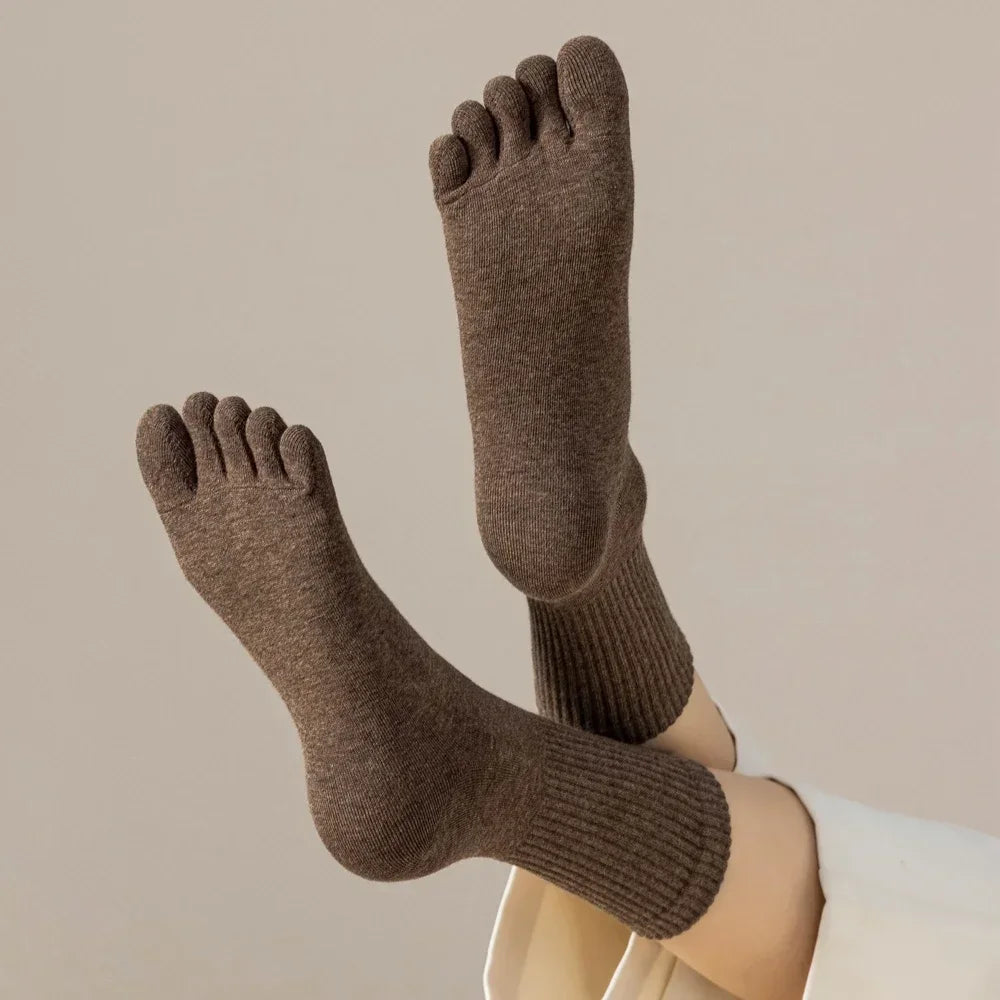 ComfortToe™ Socks with Separate Toes and Warm Lining / For Those Who Want Warm and Well-Protected Feet!