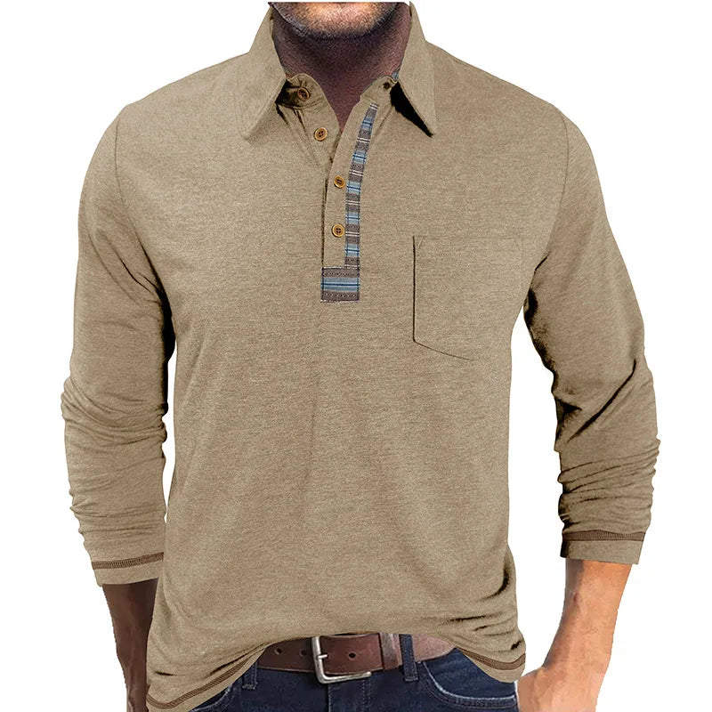 Bellford™ Long Sleeve Polo Shirt With Refined Finish