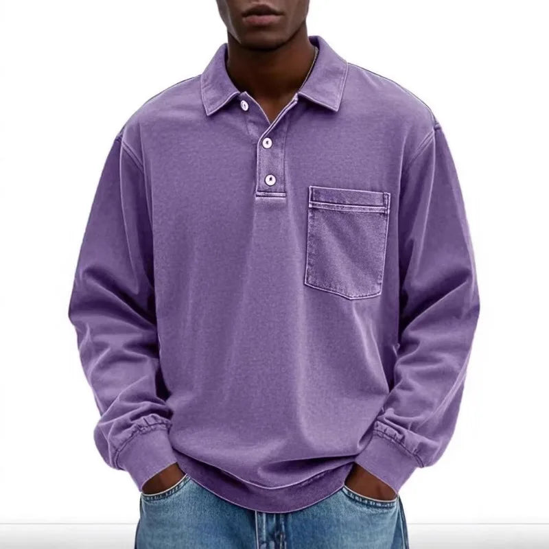 Weston™ Polo Shirt with Long Sleeves and Front Pocket