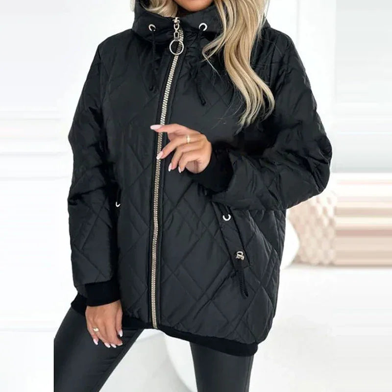 LuxAllure™ Thermal Jacket with Premium Quilting and High Collar