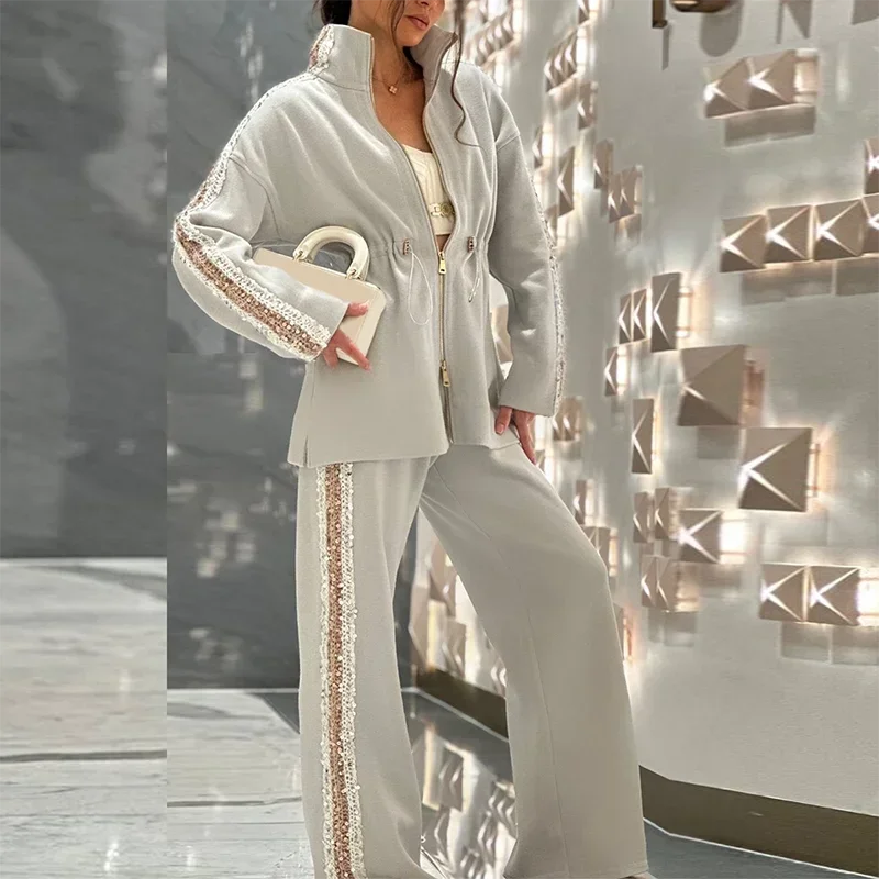 Heavenly™ Premium Knit Set with Sequin Embellishments / The Perfect Balance of Glamour and Sophistication!