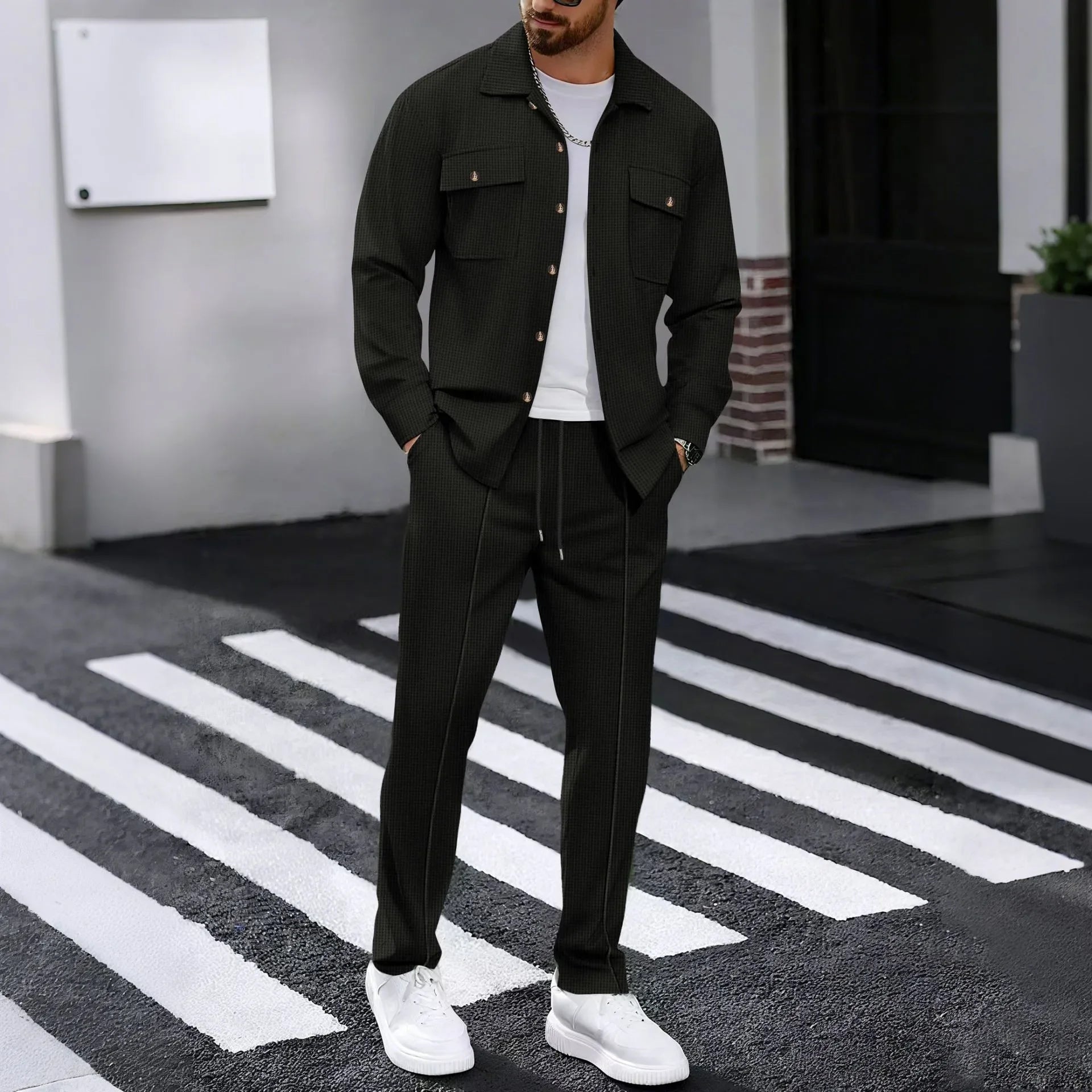 Dominus Elite™ Set with Modern Jacket and Slim-Fit Pants