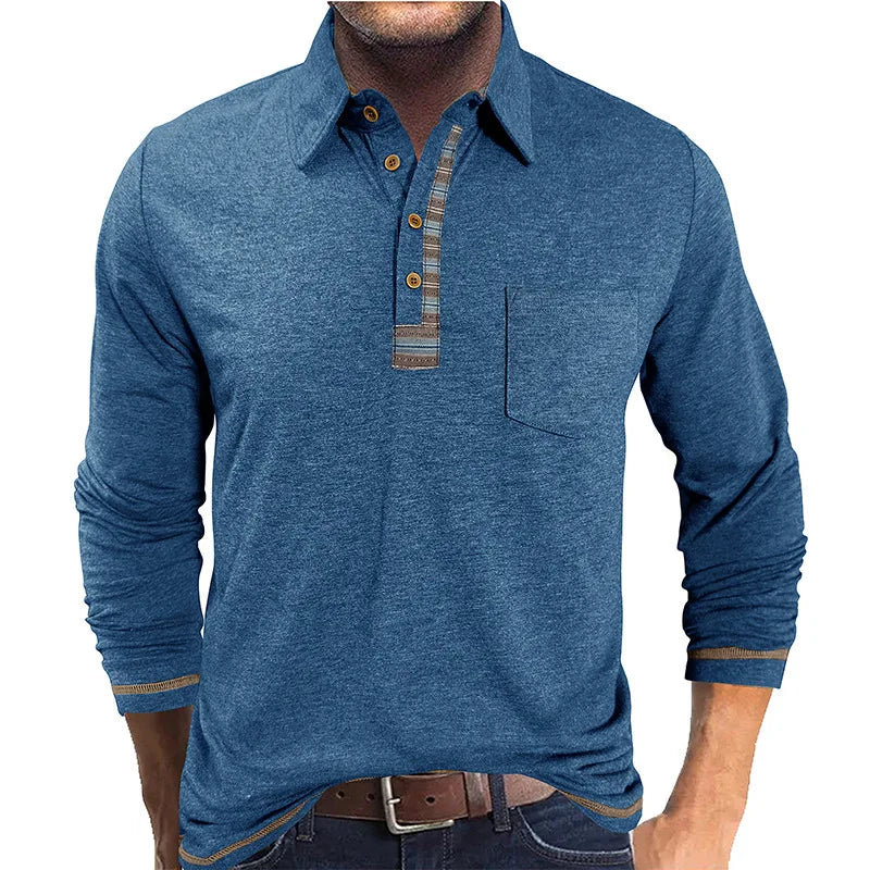 Bellford™ Long Sleeve Polo Shirt With Refined Finish