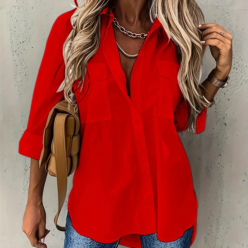 Lisanne™ Relaxed-Fit Shirt With Front Chest Pockets