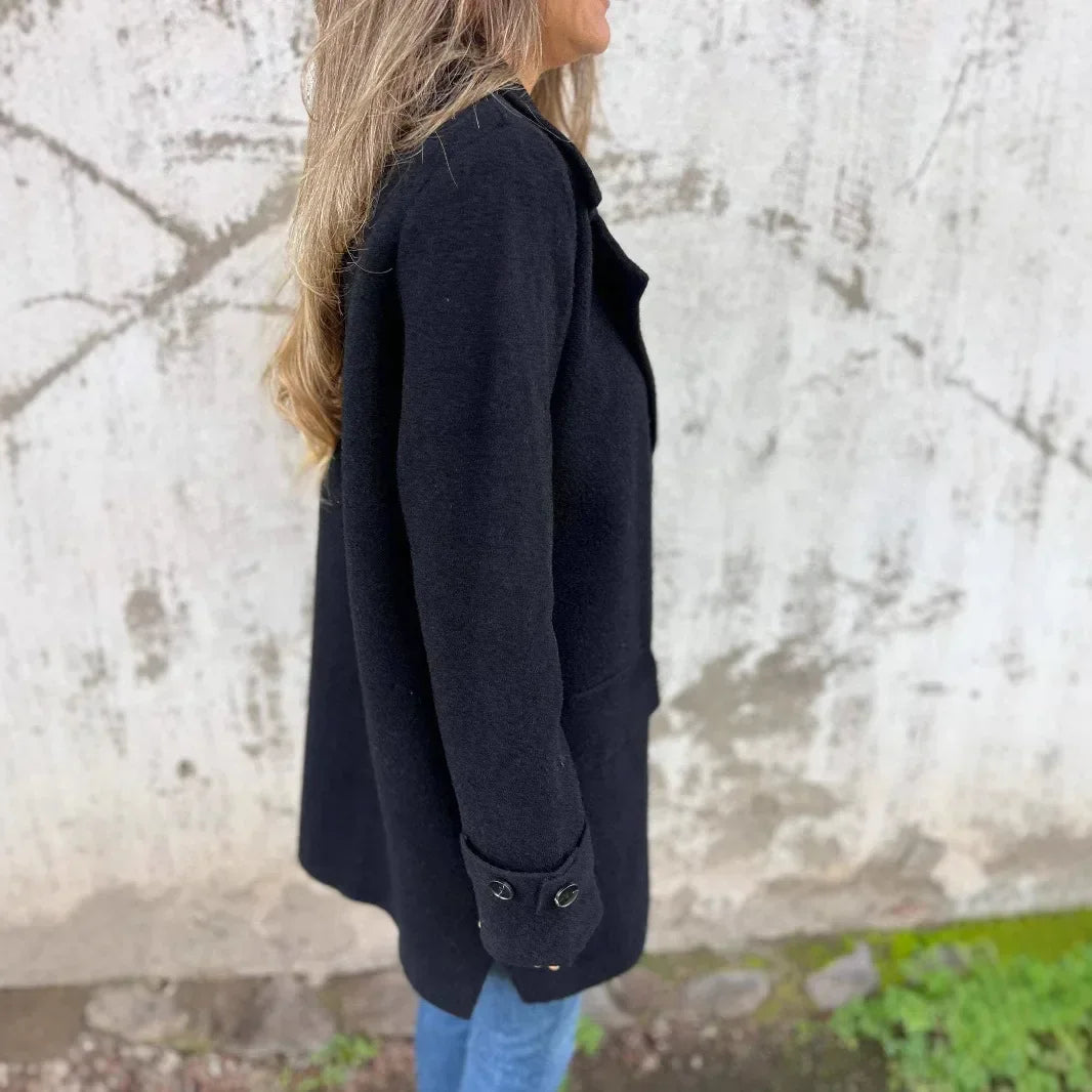 Monarch™ Structured Tailored Coat in Luxe Faux Wool