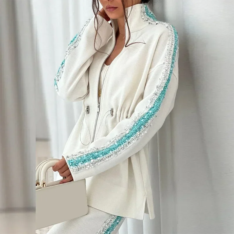 Heavenly™ Premium Knit Set with Sequin Embellishments / The Perfect Balance of Glamour and Sophistication!