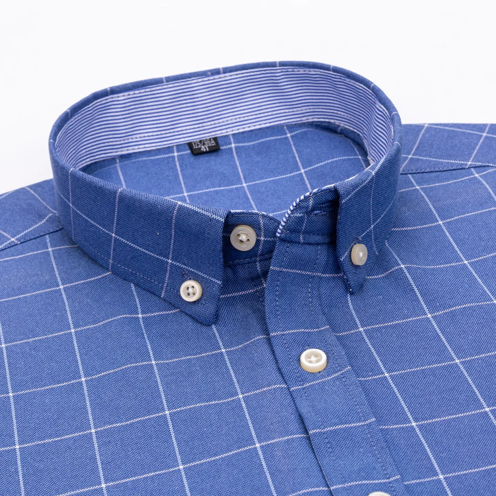 Shirt Brixton™ in Breathable Cotton with Checked Pattern