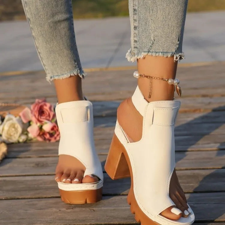 Savona™ Sandals with Block Heel, Platform Sole and Ankle Strap