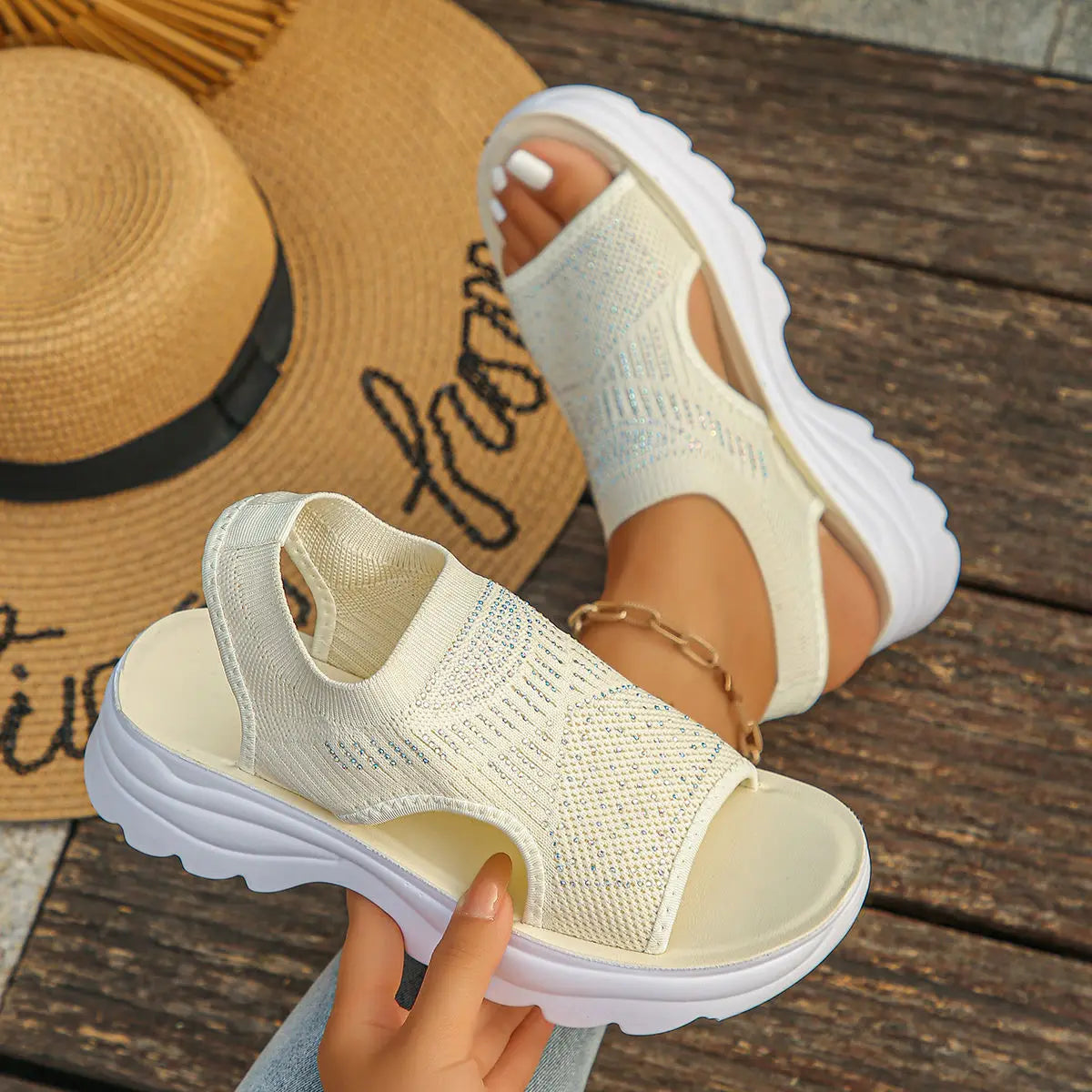 Comfortelle™ Sandals with Anatomical Sole and Premium Lightweight Comfort