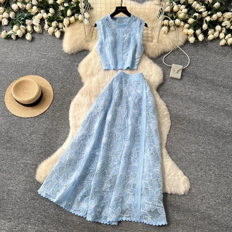 Alessa™ Floral Tulle Set with Delicate Elegance