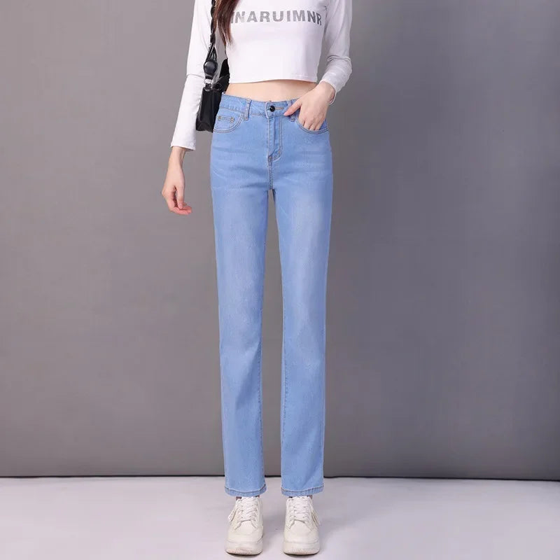 Aurena™ High-Waisted Straight-Leg Jeans