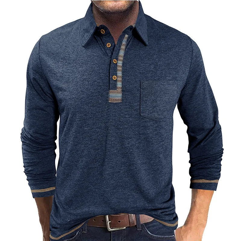 Bellford™ Long Sleeve Polo Shirt With Refined Finish
