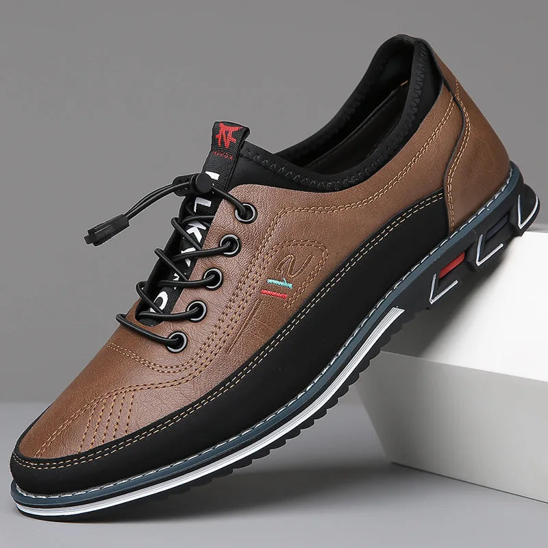 Milan™ Premium Leather Sneakers with Quick-Fit Closure