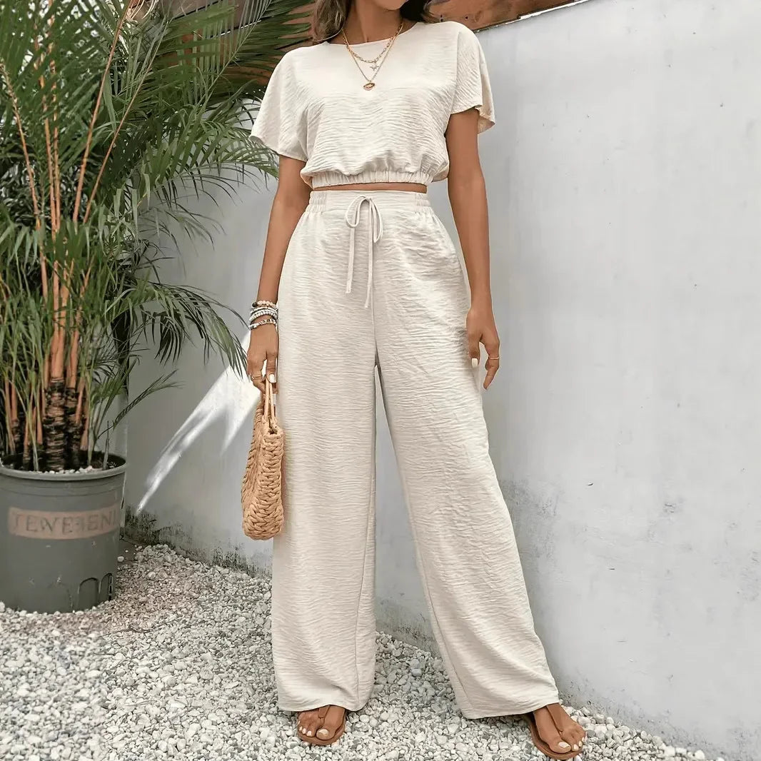 Aurelisse™ Cotton-Linen Set with a Loose Fit