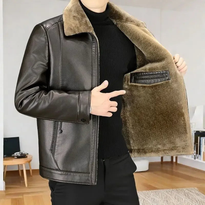 Blackridge™ Jacket in Premium Leather with Thermal Lining