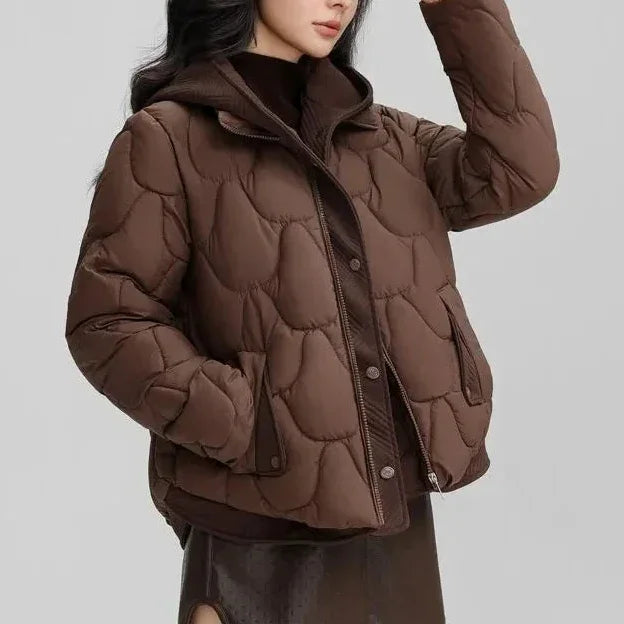 FrostHaven™ Quilted Jacket With Cozy Hood
