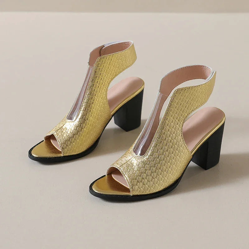 Mirelle™ Sandals with a Textured Finish and Wrap-Around Design