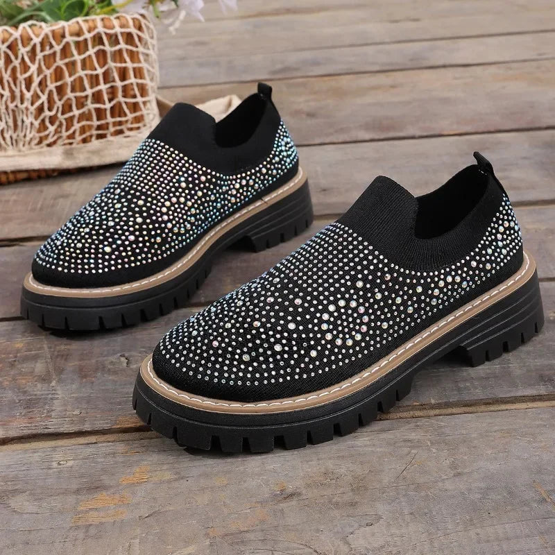 Urban Sparkle™ Slip-On Trainers with Lug Platform