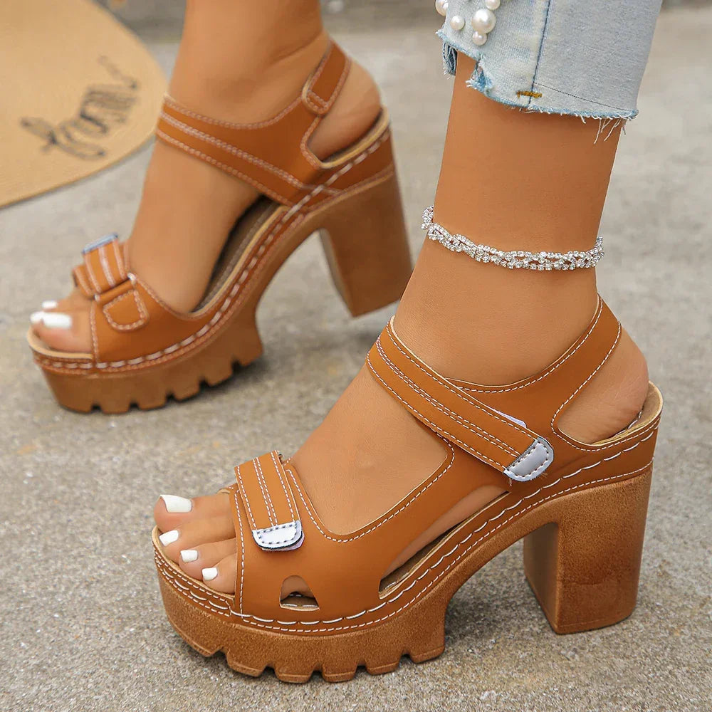 Bellatrix™ Platform Sandals With Block Heel and Adjustable Straps