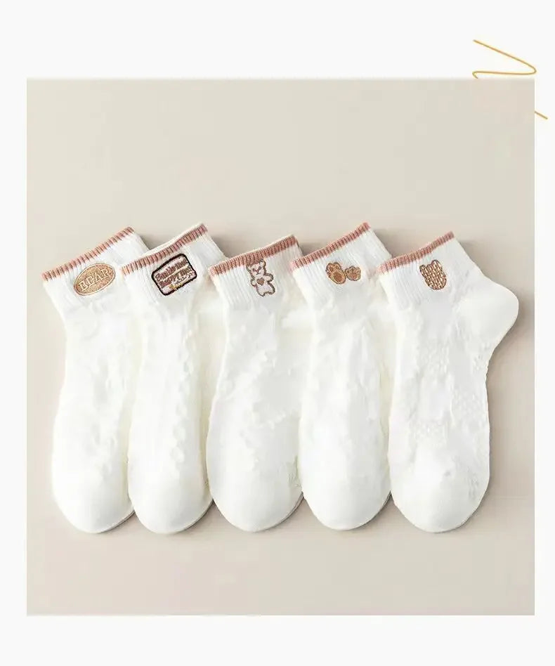 🔥 Buy 5, Get 10🔥 Pairs Aphrodite™ Socks Kit Delicate Touch - Comfort and Elegance for your Feet, Every Day!