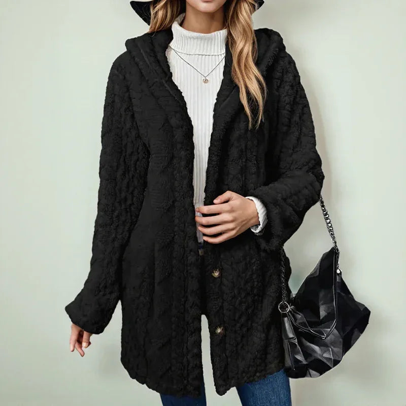 Melrose™ Long Fit Fleece Coat / Comfort and Charm on the Coldest Days!