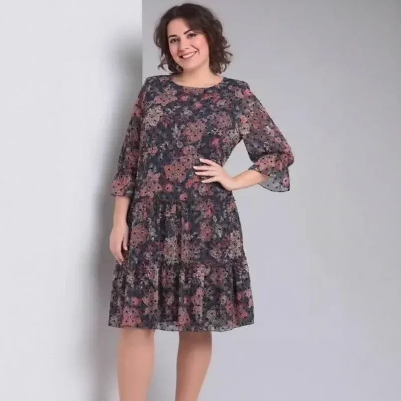 Luana Poème™ Dress in Lightweight Chiffon with Puffed Sleeves / A Boho Classic for Free Hearts!