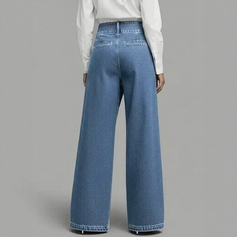 Anya™ Jeans with Wrap-Front Effect and Asymmetrical Overlay Front