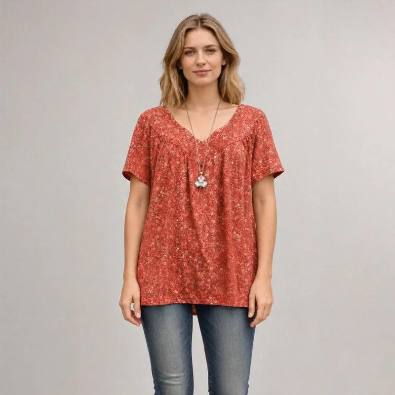 Lisbon™ Blouse in Premium Viscose with V-Neck