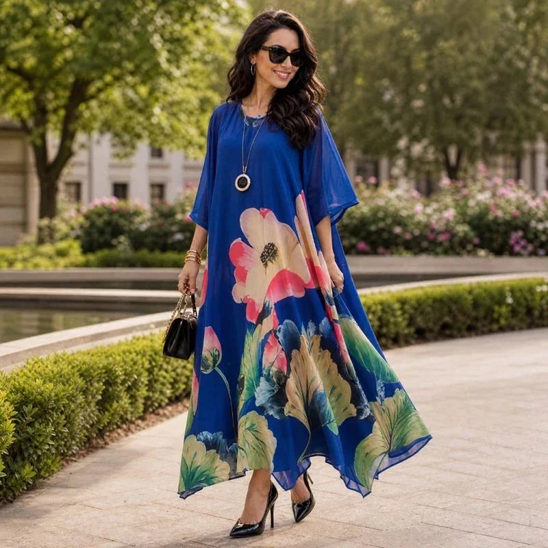 Florenza Floral Dress Set with Sheer Overlay / Effortless, Versatile Elegance for Every Season!