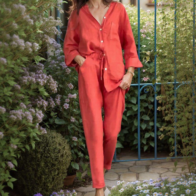 Blair™ Set in Cotton Linen with Loose Fit / Lightness and Elegance for Those Who Know How to Stand Out!