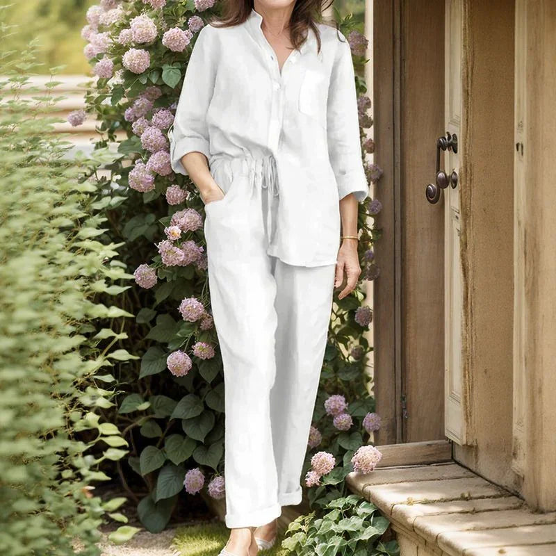 Blair™ Set in Cotton Linen with Loose Fit / Lightness and Elegance for Those Who Know How to Stand Out!