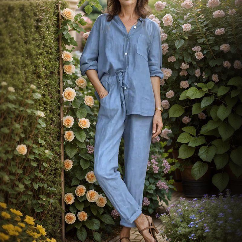 Blair™ Set in Cotton Linen with Loose Fit / Lightness and Elegance for Those Who Know How to Stand Out!
