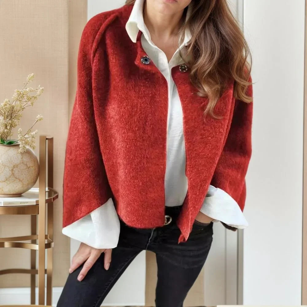 Claire™ Coat in Wool with a Velvety Touch / Warmth and Elegance for Cold Days!