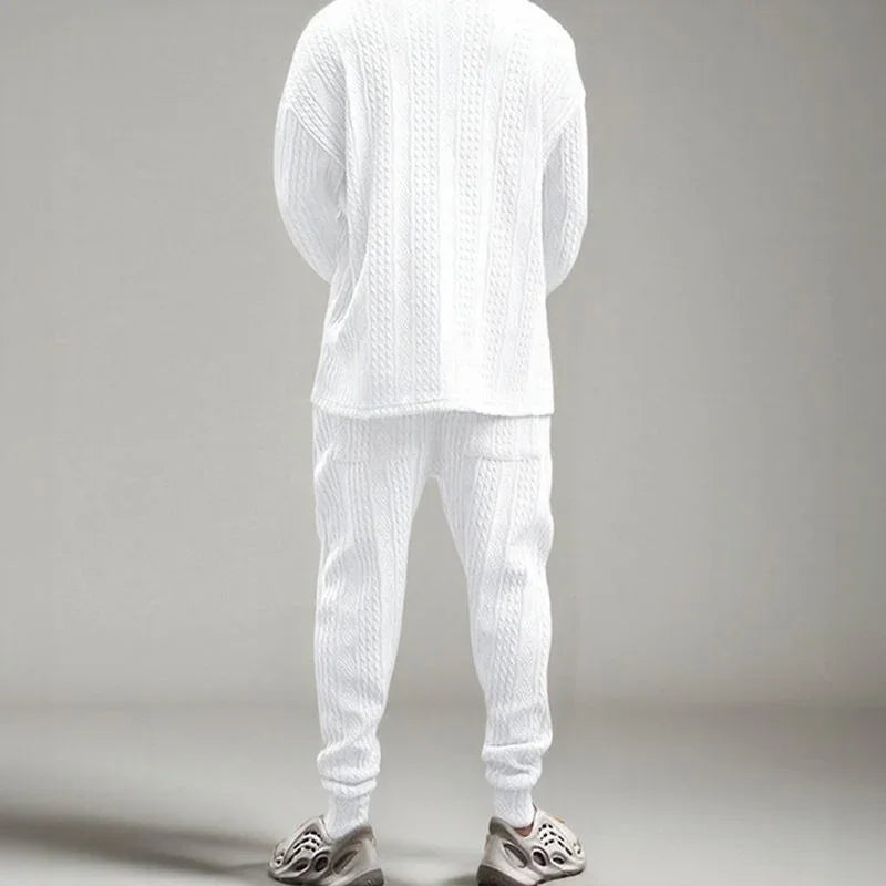 EliteWear™ Men's Structured Braided Knit Set / For Men Who Value Comfort and Presence!