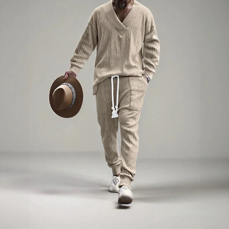 EliteWear™ Men's Structured Braided Knit Set / For Men Who Value Comfort and Presence!