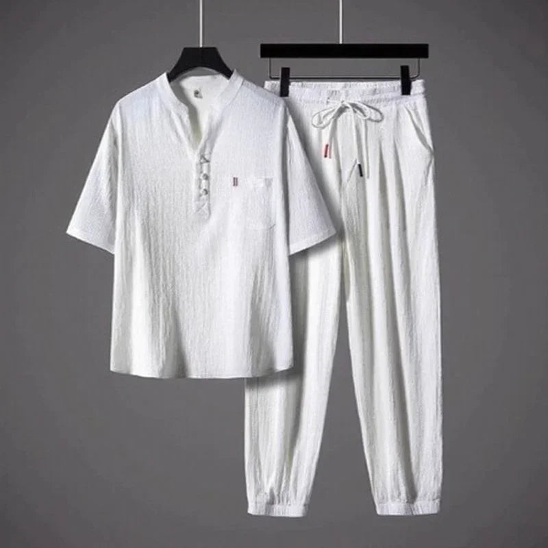 Sartori™ Set in Premium Viscose with Elegant Collar / The Meeting Point Between Comfort and Class!