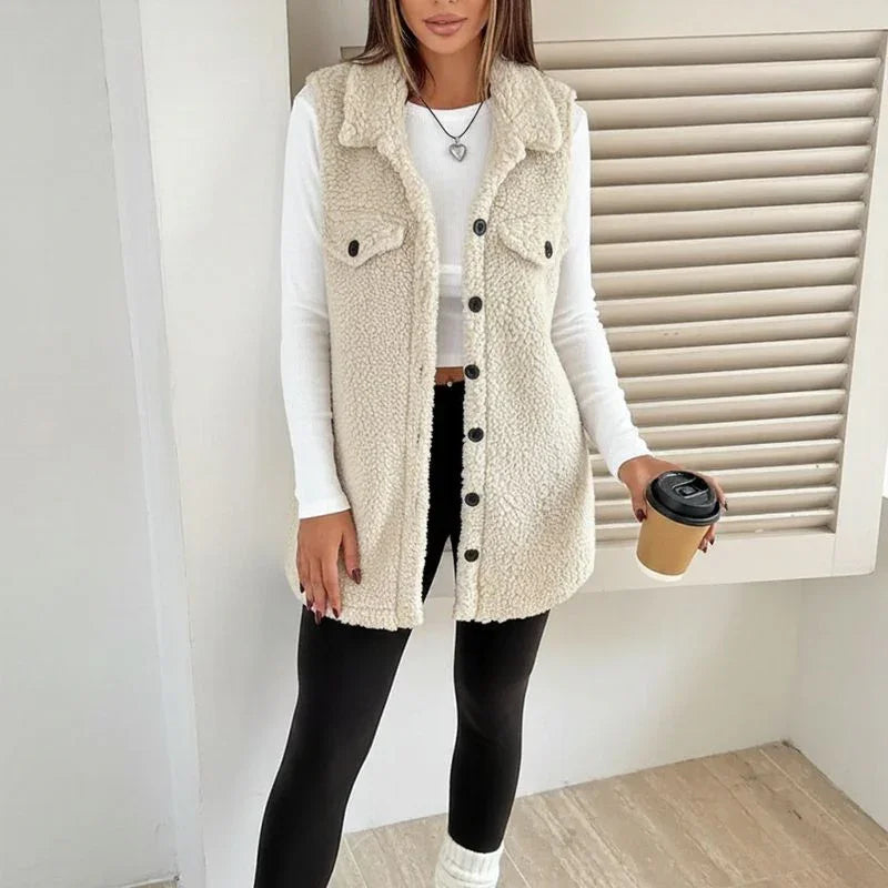 Aspen™ Vest in Premium Sherpa with Elongated Design / Stylish Coziness for Cold Days!