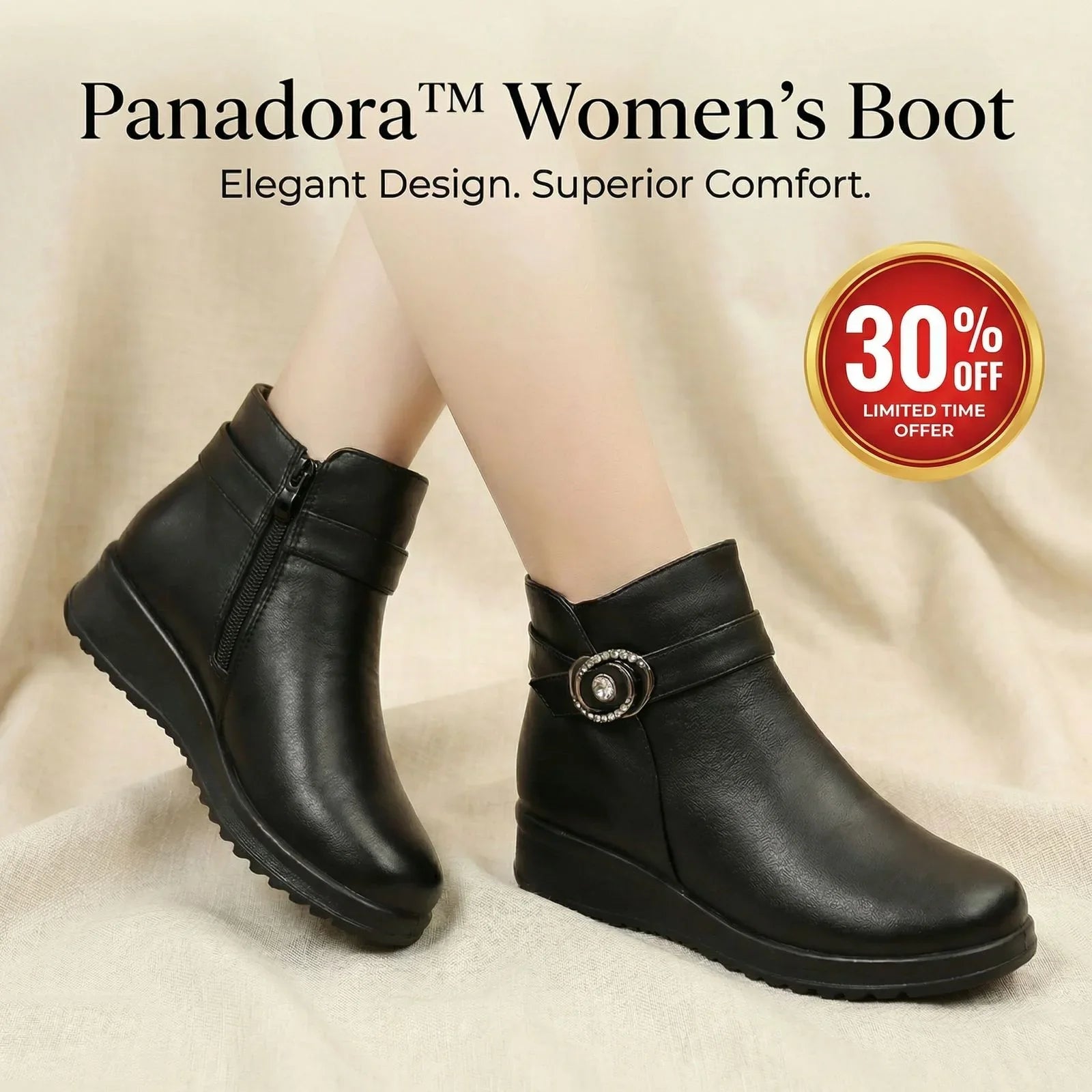 Panadora™ Women's Boot with Thermal Lining and Non-Slip Orthopedic Sole!