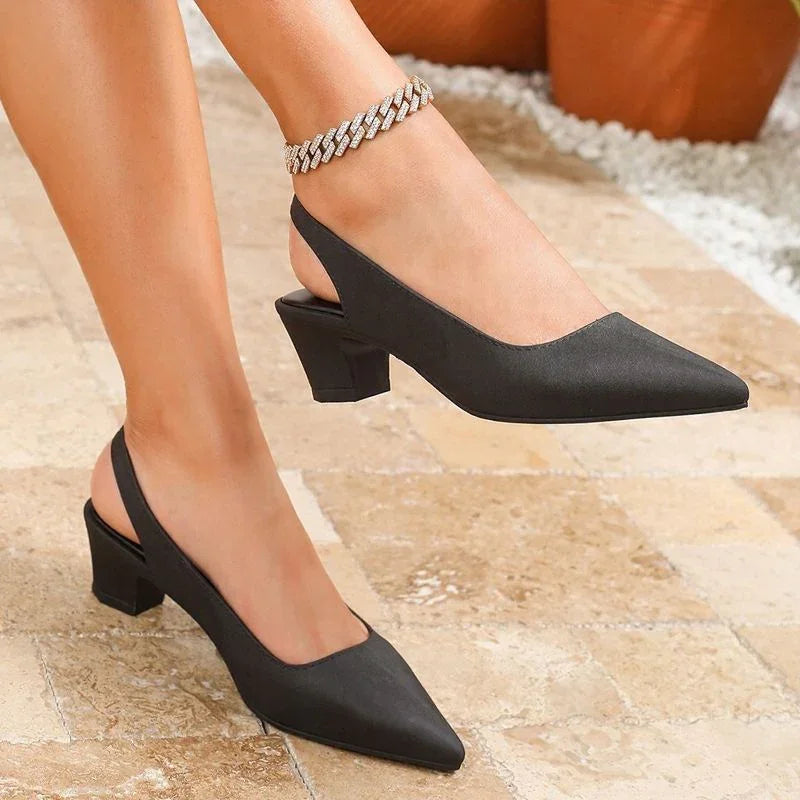 Solénne™ Women’s Leather Shoe with Comfort Heel