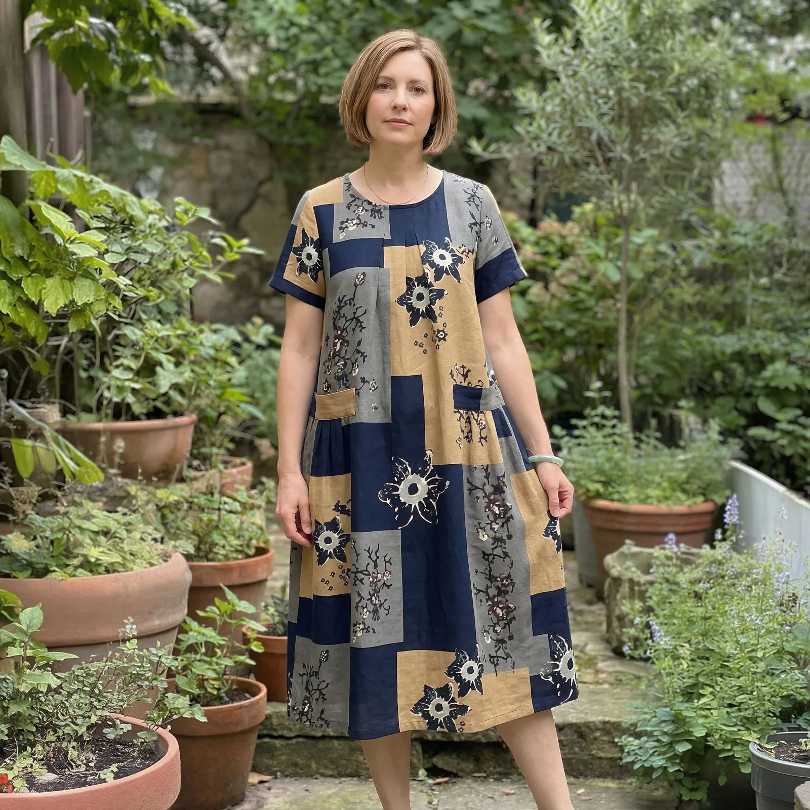 Antonella™ Flowy Baroque Dress / Elegant Comfort for Every Occasion