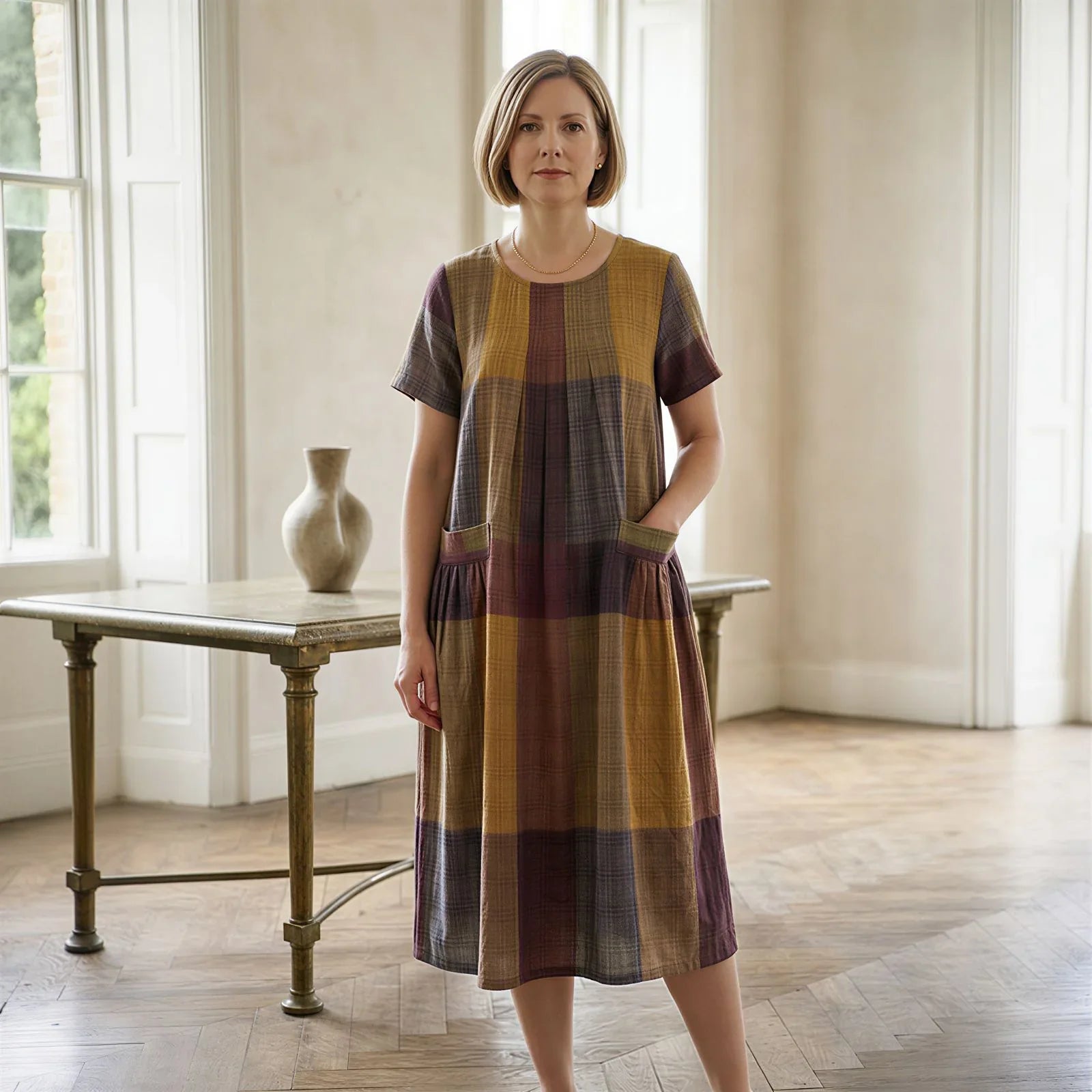 Antonella™ Flowy Baroque Dress / Elegant Comfort for Every Occasion