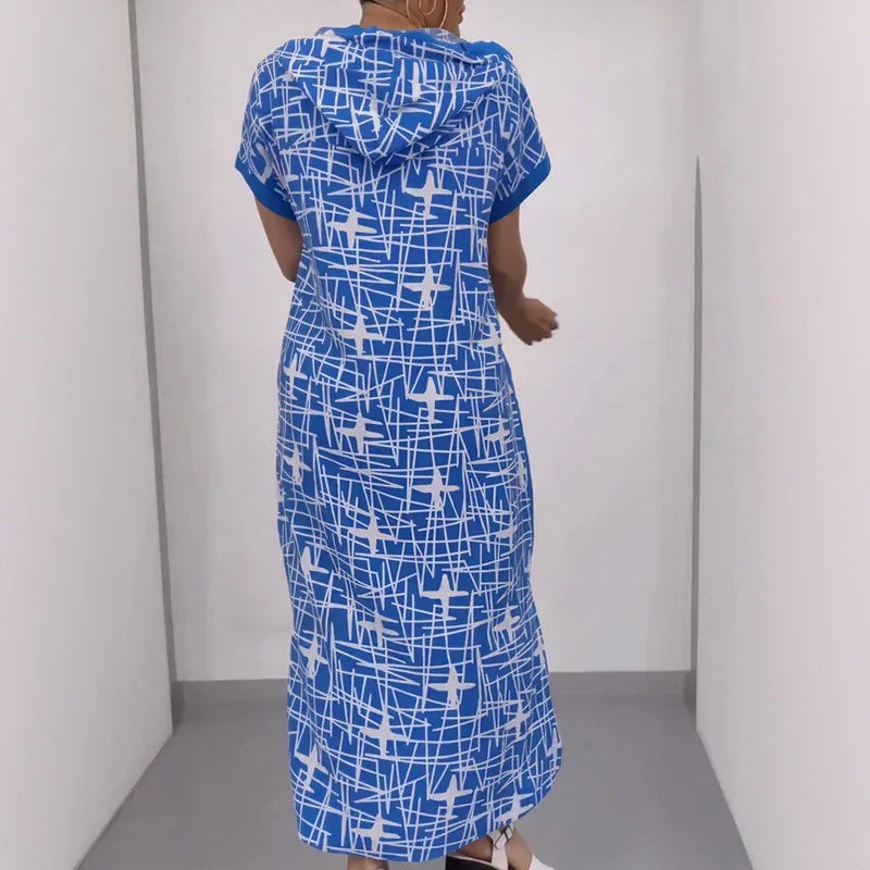 Lidia™ Hoodie Dress with Contemporary Signature Print