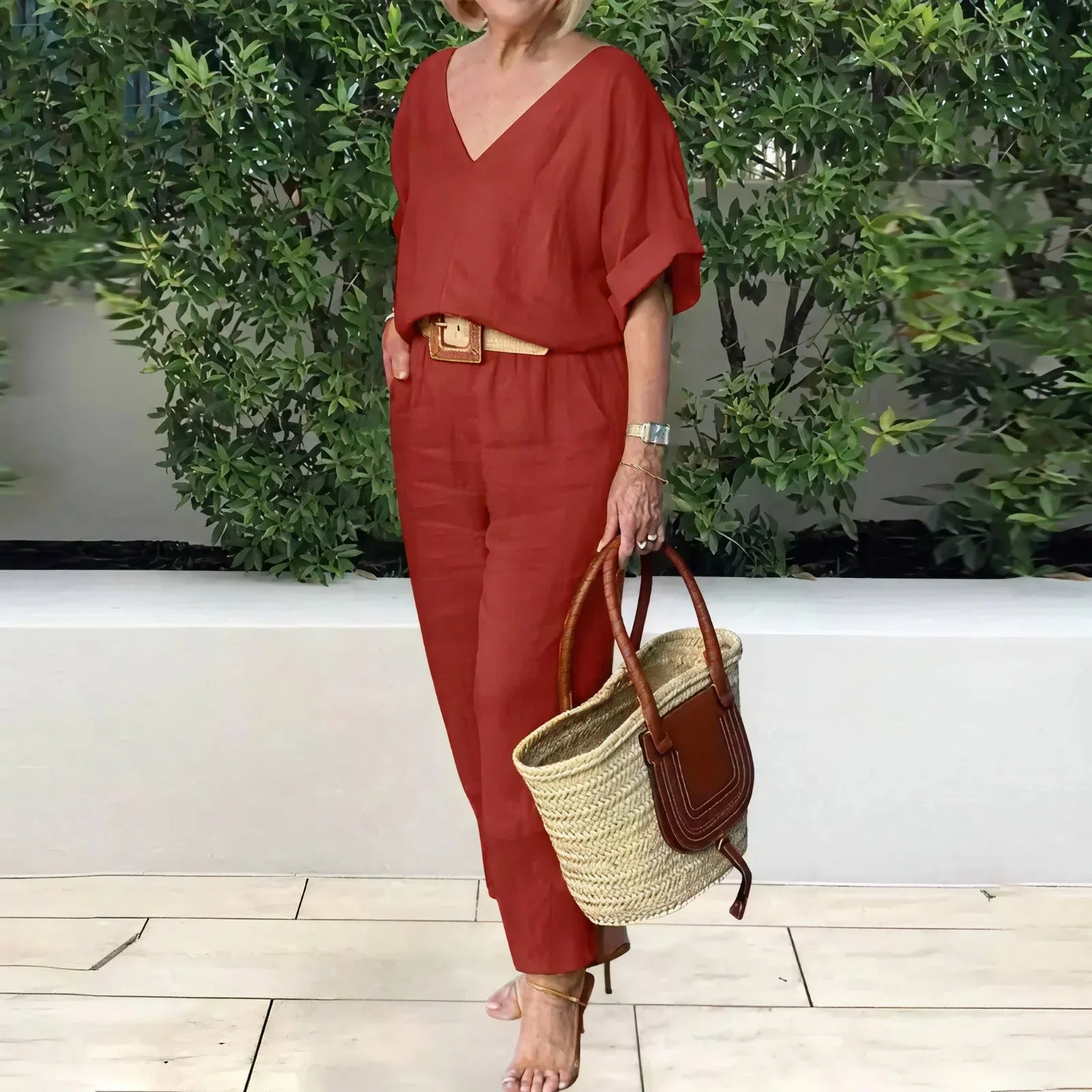 Valmora™ Cotton-Linen Set in a Modern Classic Style